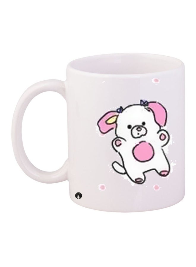 BP Printed Coffee Mug White/Pink