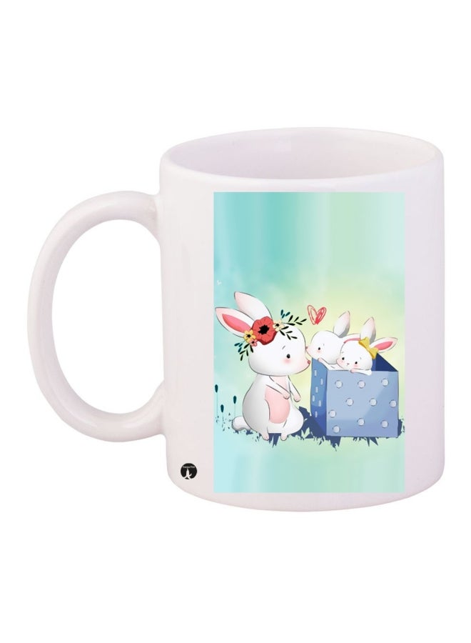 BP Printed Coffee Mug White/Blue/Green