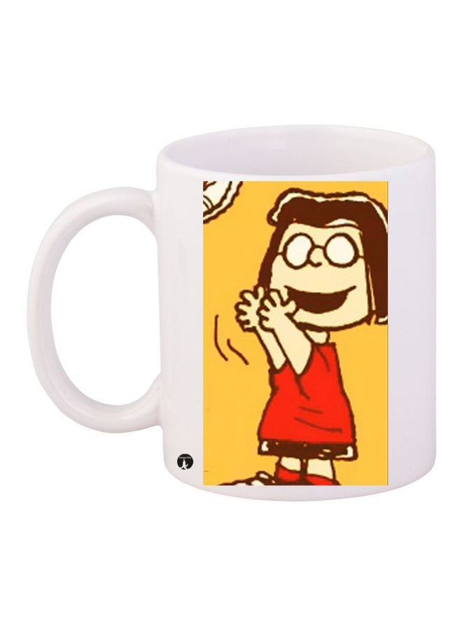 BP Printed Coffee Mug White/Red/Yellow