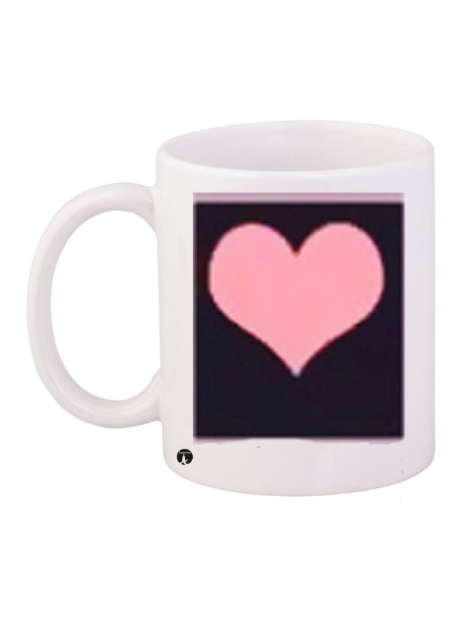 BP Printed Coffee Mug White/Black/Pink