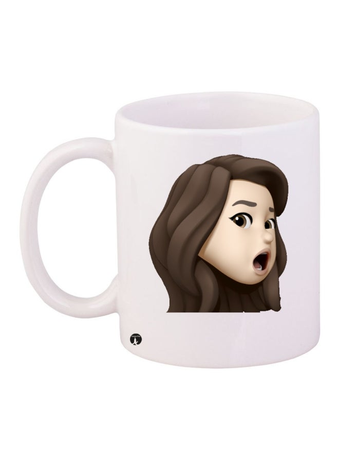 BP Printed Coffee Mug White/Brown/Beige