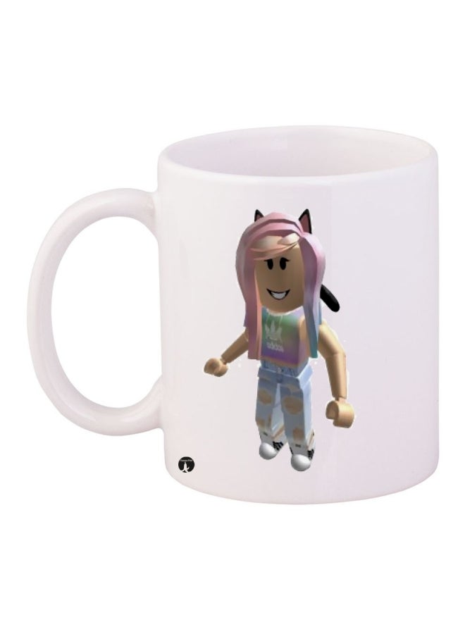 BP Printed Coffee Mug White/Pink/Beige