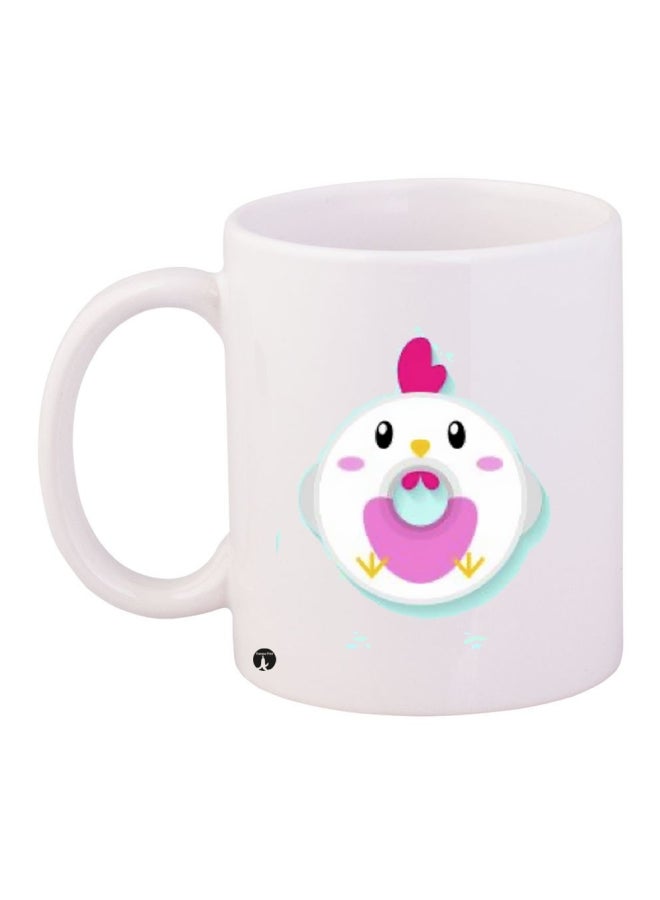 BP Printed Coffee Mug White/Pink/Black