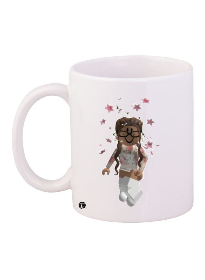 BP Printed Coffee Mug White/Brown/Pink