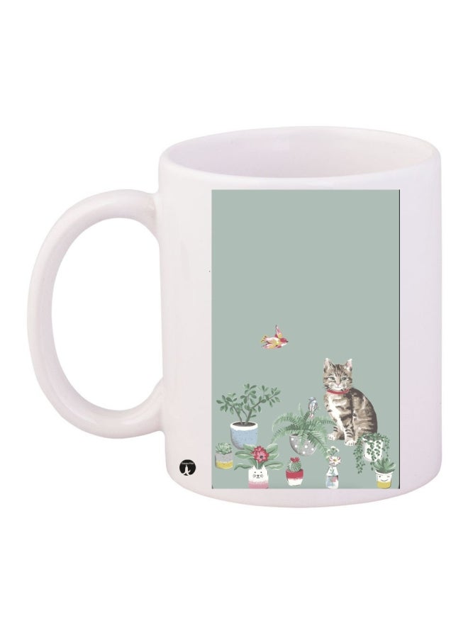 BP Printed Coffee Mug White/Grey/Green