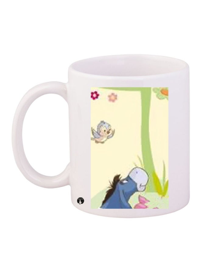 بي بي قدح قهوة مطبوع أبيض/أخضر/أزرق