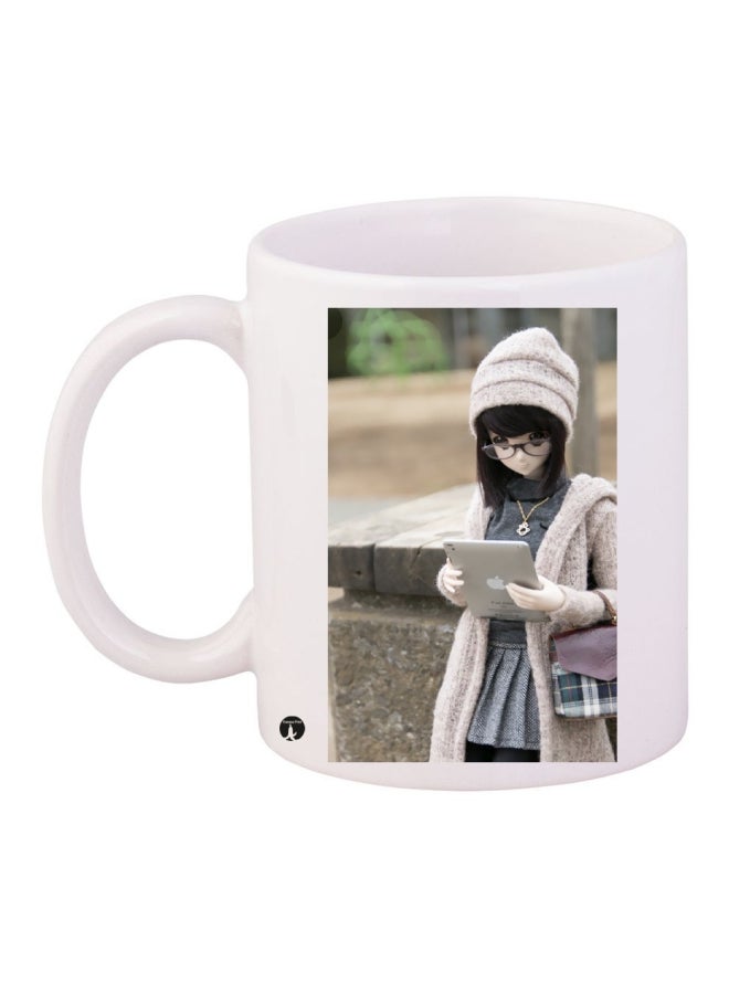BP Printed Coffee Mug White/Pink/Black