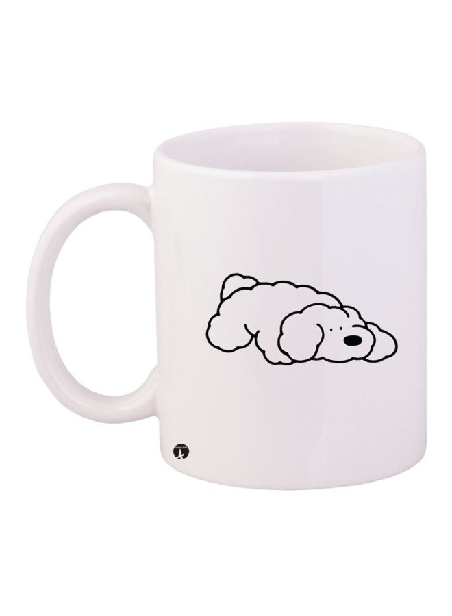 Printed Coffee Mug White/Black