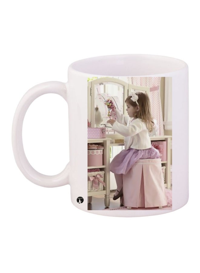BP Printed Coffee Mug White/Brown/Pink