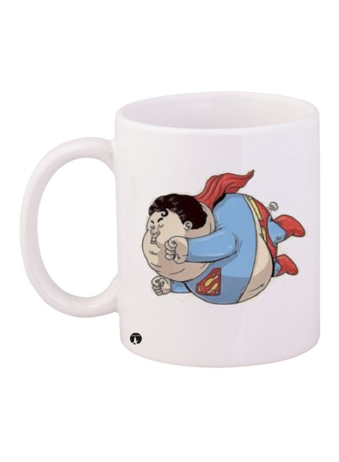 بي بي قدح قهوة مطبوع أبيض/أزرق/أحمر