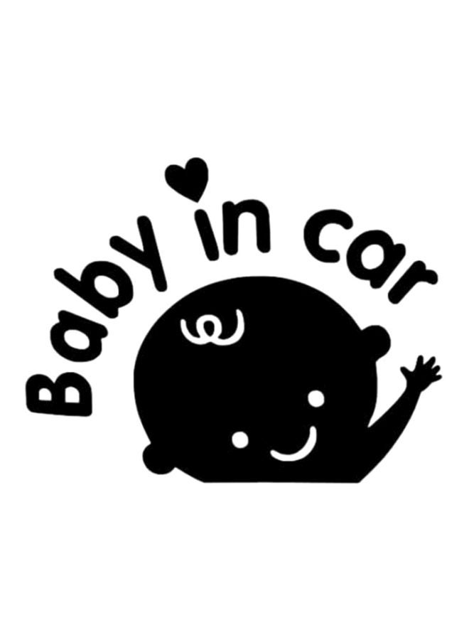 Cool Baby Baby In Car Reflective Car Sticker - Image 1