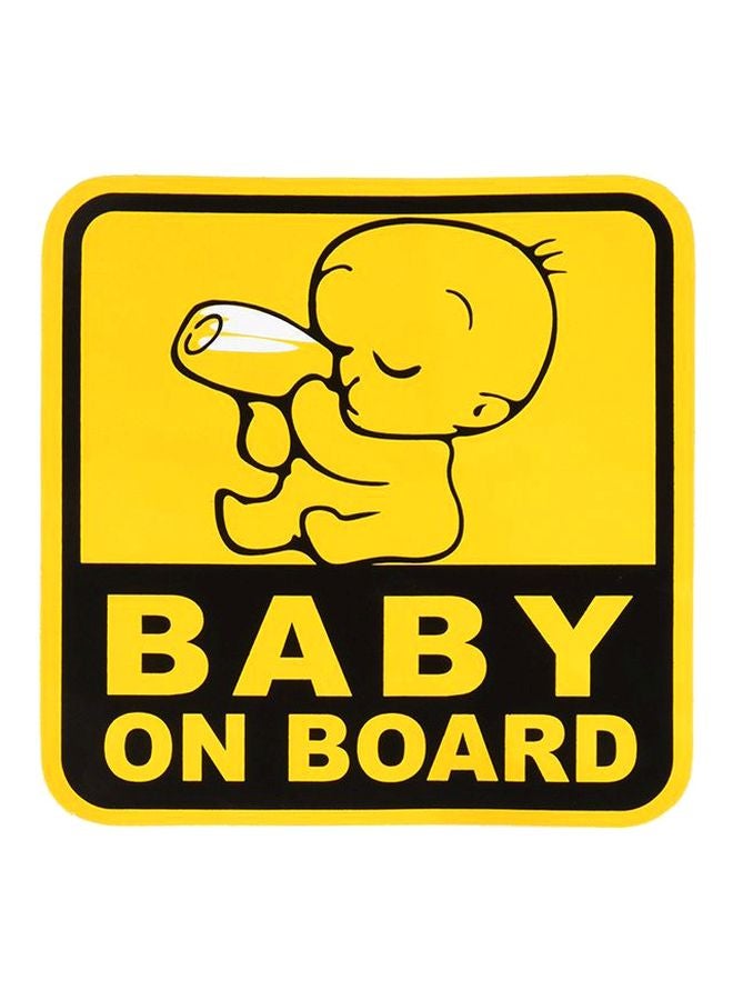 مجموعة ملصقات للسيارة بطبعة Baby On Board مكونة من قطعتين - v1615043160/N29152148A_2