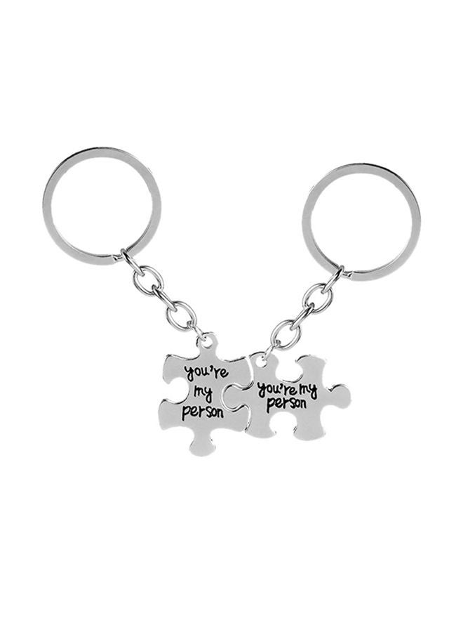 Sharpdo - 2-Piece Puzzle Shaped Keychain - Image 1