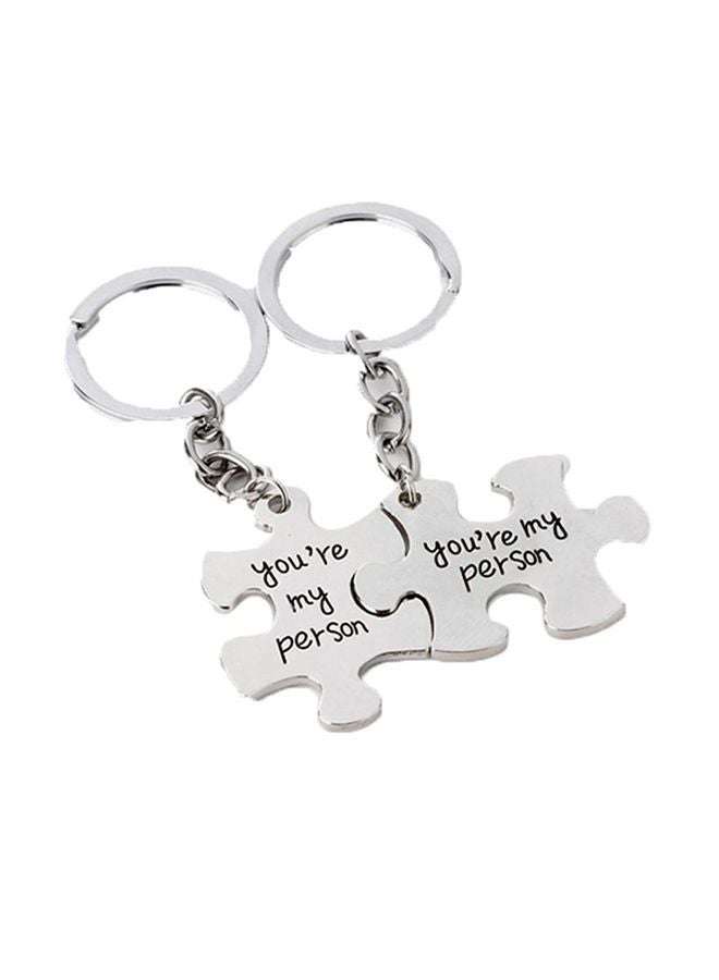 Sharpdo - 2-Piece Puzzle Shaped Keychain - Image 1