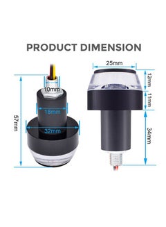 Sharpdo 2-Piece LED Motorcycle Signal Indicators Flasher Lamp  - Image 2