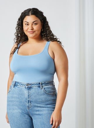 Curve Plain Tank Top Allure - v1615046407/N44089870V_1