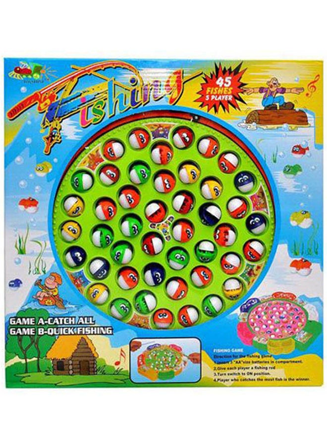 لعبة اصطياد الأسماك من 45 سمكة و5 لاعبين 32.8سم
