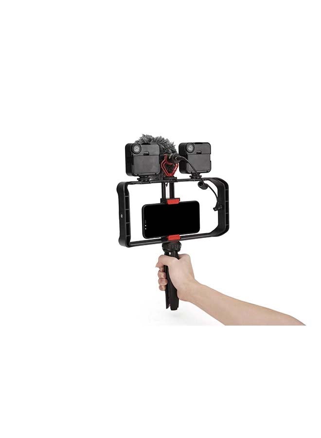 Generic - Tripod Handler Vlogger Selfie Youtuber Podcase Kit Black - Image 1