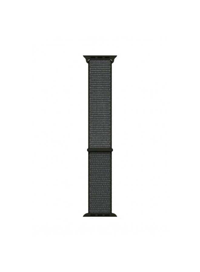 Generic - Sport Nylon Loop Band For Apple Watch 38mm 40mm 41mm Summit Black - Image 1