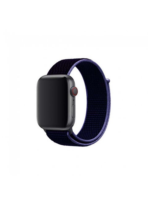 Sport Nylon Loop Band For Apple Watch 38mm 40mm 41mm Olive/Blue