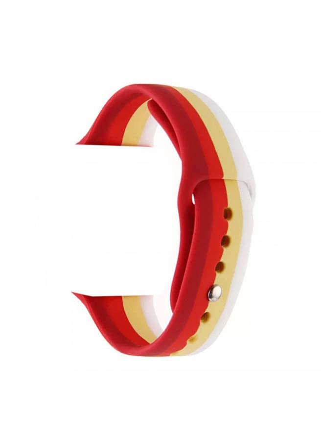 Generic - Replacement Silicone Band For Apple Watch red/yellow - Image 1