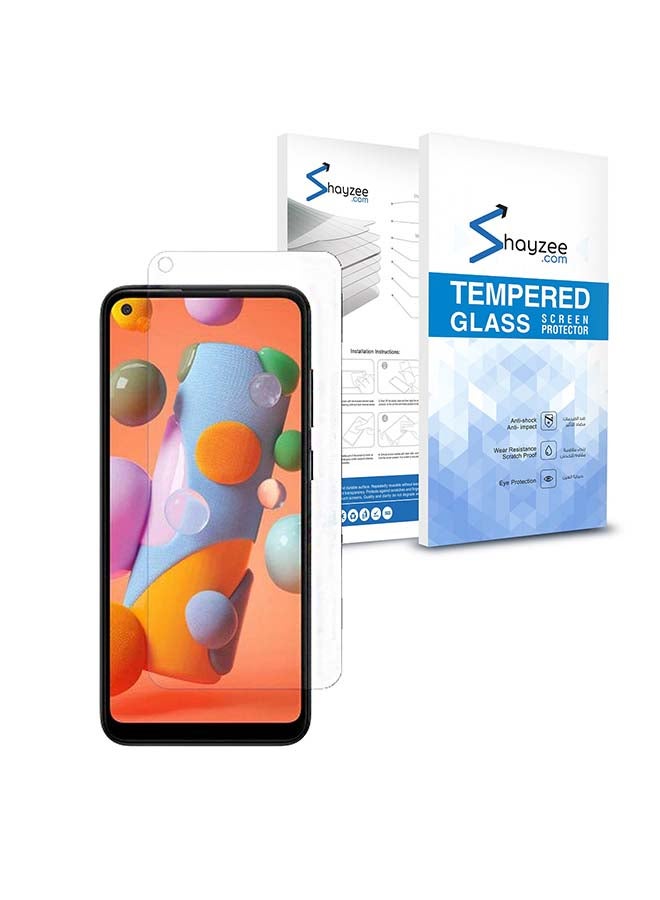 shAyzee Tempered Glass Screen Protector For Samsung Galaxy A21 Clear - Image 1