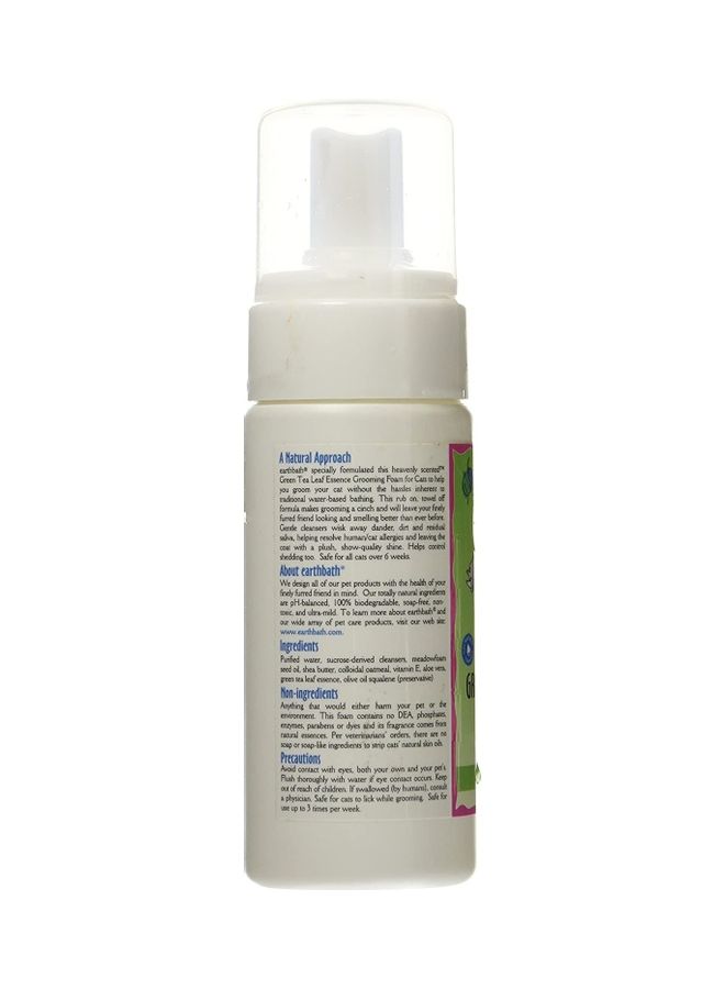 earthbath All Natural Green Tea Essence Cat Grooming Foam Multicolour 118ml - Image 2