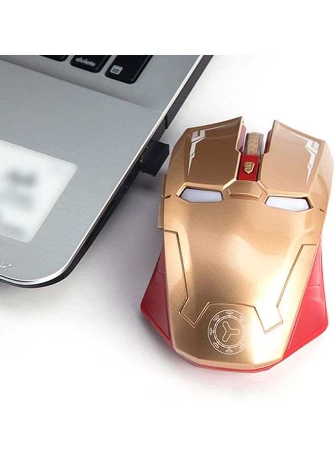 Six-Button Silent Bluetooth Mouse Gold - Image 2