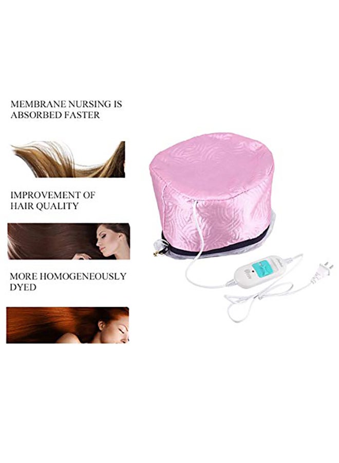 توشيونيكس قبعة بخار سبا كهربائية لمعالجة الشعر بالحرارة وردي 23x17سم - Image 3