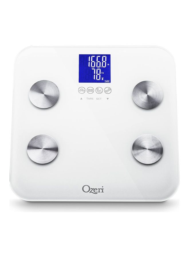 Ozeri - Auto Recognition And Infant Tare Technology Total Body Bath Scale White 12.2inch - Image 1