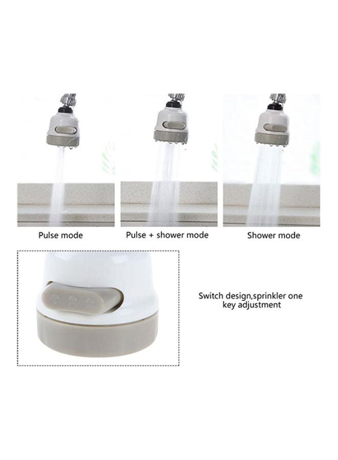 Head Nozzle Sprayer White/Silver 6x5x9cm - Image 4