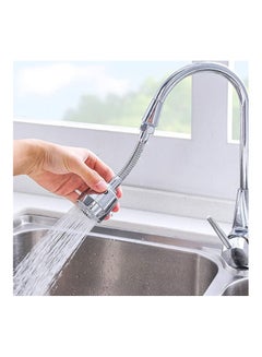 360 Degree Rotating Faucet Sprayer Silver 18.6x10.8x5.5cm