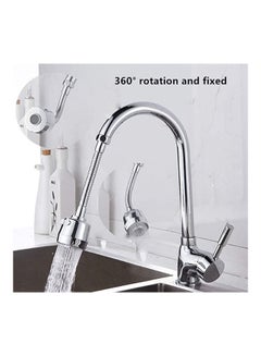 Generic 360 Degree Rotating Faucet Sprayer Silver 18.6x10.8x5.5cm  - Image 4