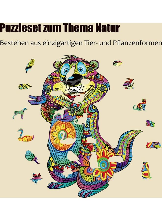 124-Piece Groundhog Wooden Jigsaw Puzzles 29x21x0.5cm - Image 3