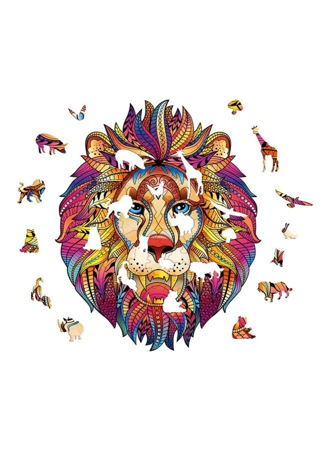 127 Piece Lion Wooden Jigsaw Puzzles 29x21x0.5cm - Image 1