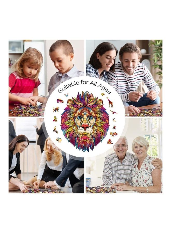 127 Piece Lion Wooden Jigsaw Puzzles 29x21x0.5cm - Image 5