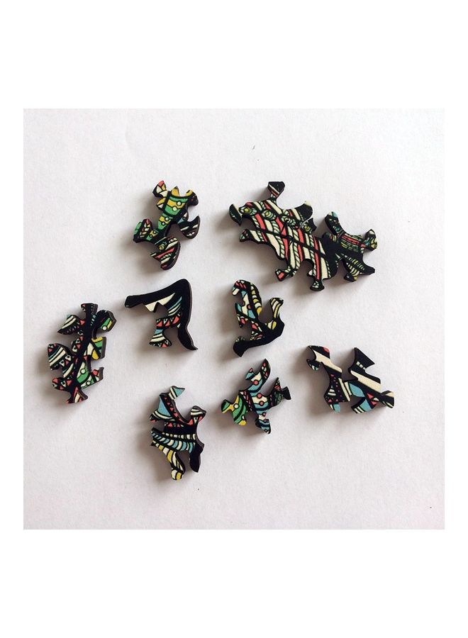 124-Piece Elephant Wooden Jigsaw Puzzles 29x21x0.5cm - Image 4