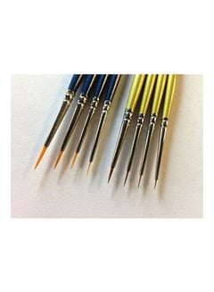 8 Piece Artists And Modelmakers Extra Fine Detail Brush Set Multicolour