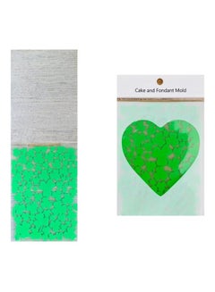Clover Leaf Shape Textured Cake Decoration Folder Green