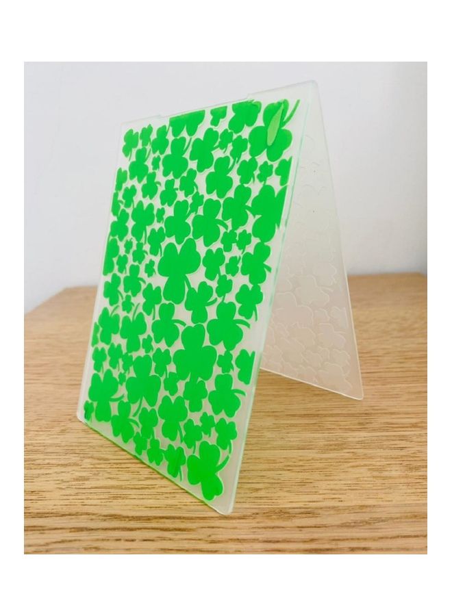Generic - Clover Leaf Shape Textured Cake Decoration Folder Green - Image 1