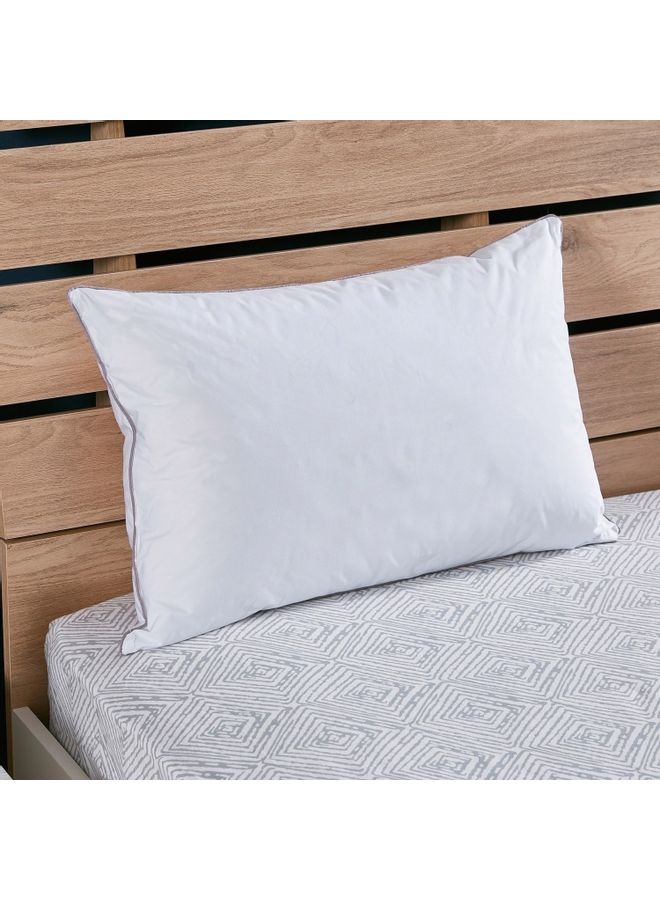 Home Box Luxury Down Alternative Filled Cushion Cotton White 40 x 65cm  - Image 1
