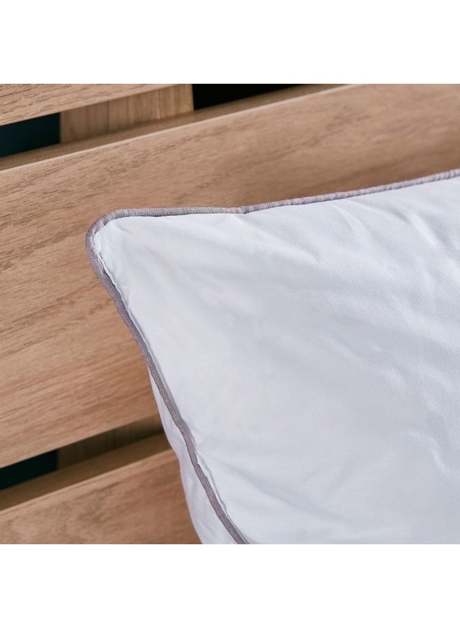 Home Box Luxury Down Alternative Filled Cushion Cotton White 40 x 65cm  - Image 2