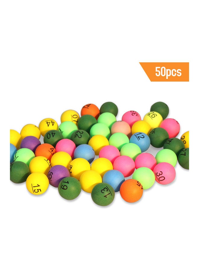Generic 50-Piece Table Tennis Ball 23x13x16cm  - Image 2