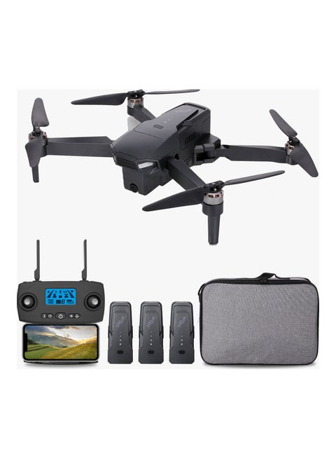 KF107 5G Wifi GPS 4K Camera RC Drone Brushless Drone Optical Flow Positioning RC Quadcopter with 3 Batteries Black Suitable for Beginners and Kids