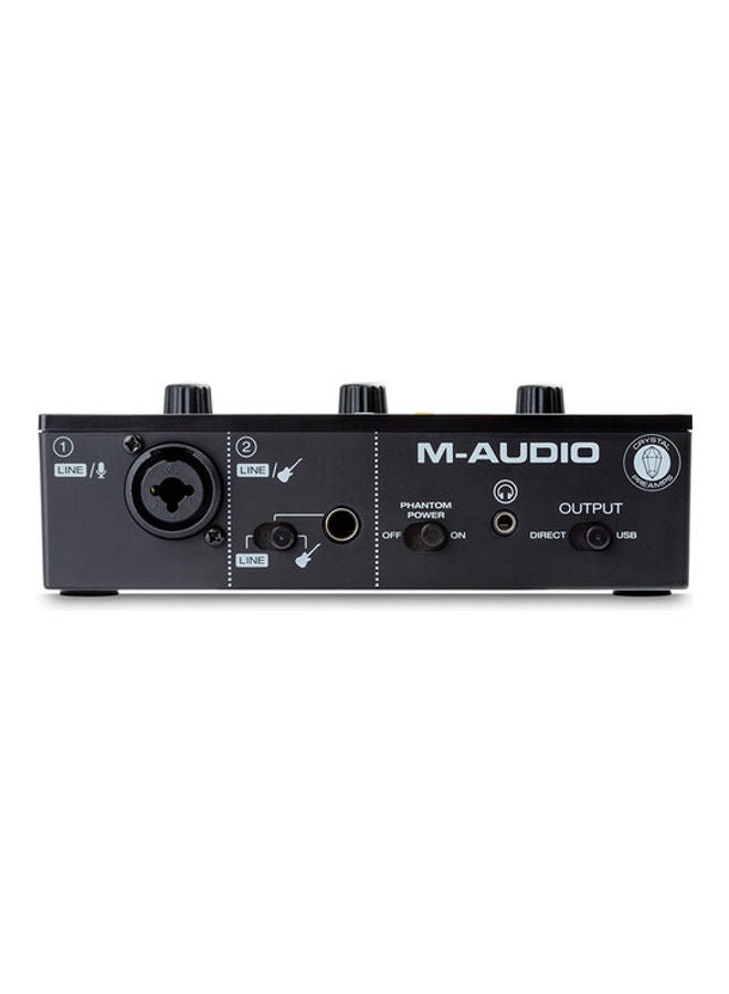 M-Audio - M-Track Solo USB Audio Interface With XLR, Line And DI Inputs MTRACK SOLO II black - Image 1