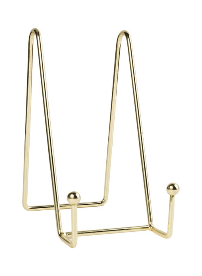 Book Dish Photos Storage Rack Gold 16.00x8.00x13.00cm