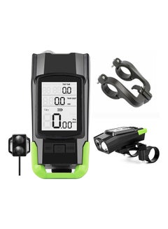 USB 3-in-1 Speedometer Plus Headlights Horn Bicycle 11x7cm