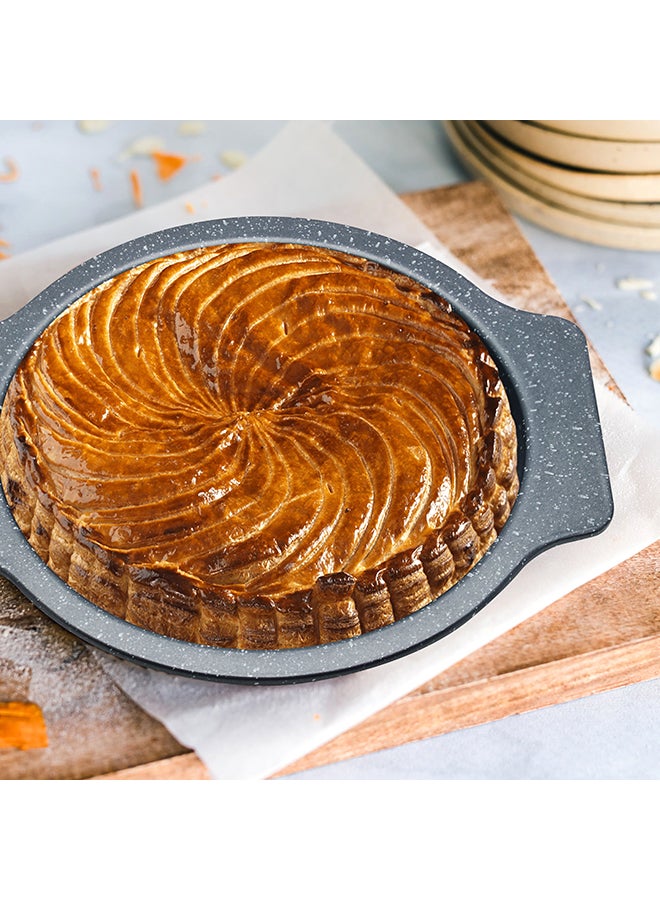 RK Non-Stick Round Baking Pan With Holder Grey 29cm - Image 5