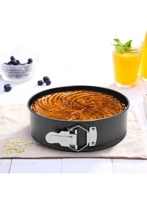 Non-Stick Round Clip Baking Pan black 20cm