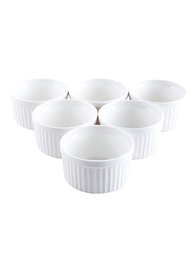 Verona 6-Piece Ramekin White 10.1x10.1x5.5cm  - Image 1